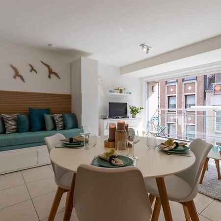 'Blue Sea' - Studio In Ostend With Private Parking Apartment Bagian luar foto